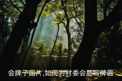 村委会牌子图片,如何为村委会题写牌匾?
