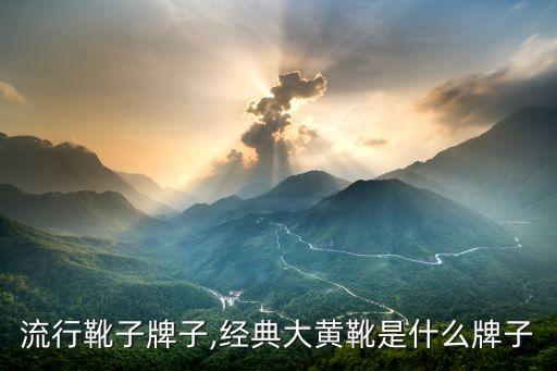 明星流行靴子牌子,经典大黄靴是什么牌子?