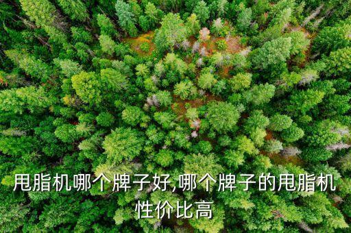 甩脂机哪个牌子好,哪个牌子的甩脂机性价比高