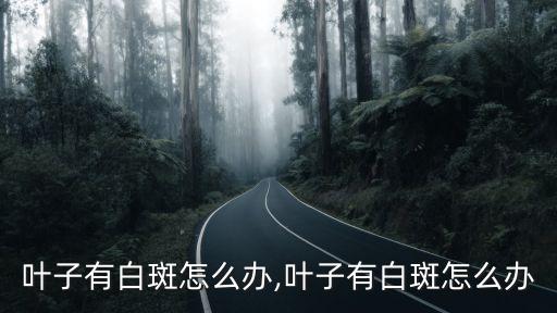 黄瓜叶子有白斑怎么办,叶子有白斑怎么办?