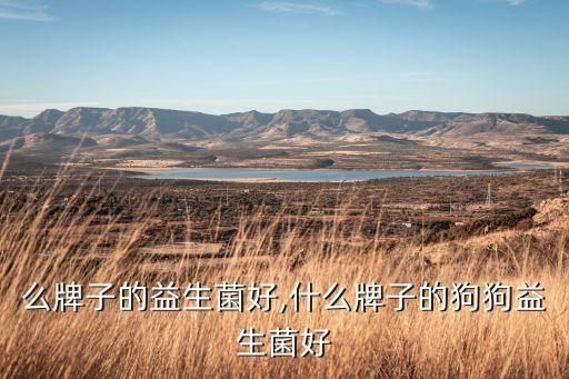 狗什么牌子的益生菌好,什么牌子的狗狗益生菌好?