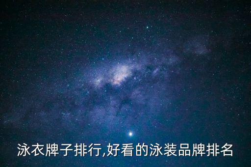 泳衣牌子排行,好看的泳装品牌排名