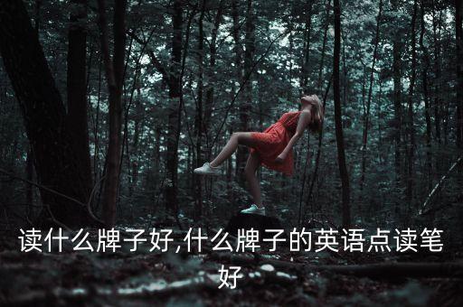 门伐读什么牌子好,什么牌子的英语点读笔好?