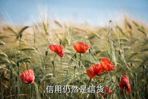 ,信用仍然是信货