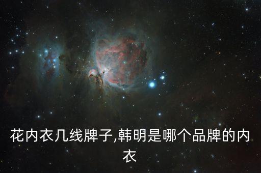 水中花内衣几线牌子,韩明是哪个品牌的内衣?