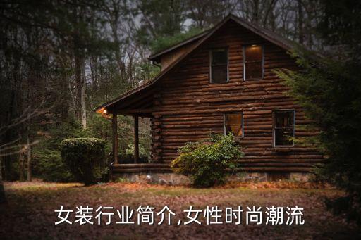 潮流女装行业简介,女性时尚潮流