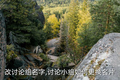 改讨论组名字,讨论小组如何更换名片