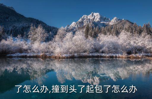 起包了怎么办,撞到头了起包了怎么办