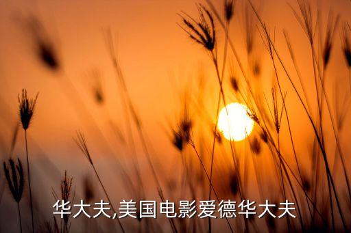 华大夫,美国电影爱德华大夫