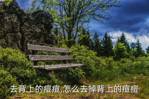 怎么去背上的痘痘,怎么去掉背上的痘痘?