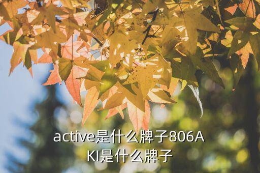 68 active是什么牌子806A KI是什么牌子?
