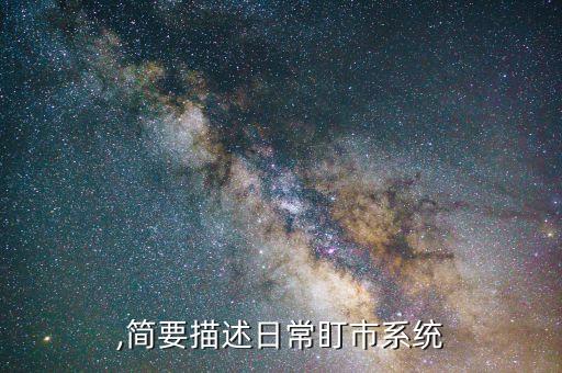 盯市,简要描述日常盯市系统