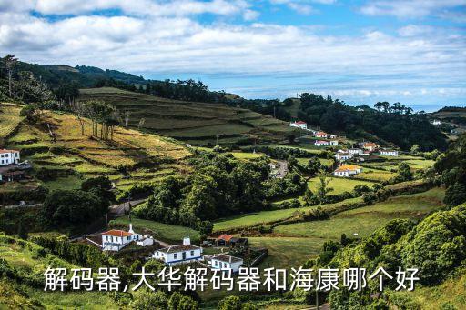 海康解码器,大华解码器和海康哪个好?
