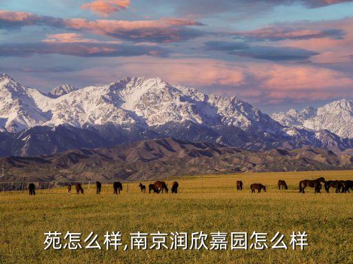 佳馨苑怎么样,南京润欣嘉园怎么样?