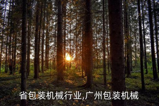 广东省包装机械行业,广州包装机械