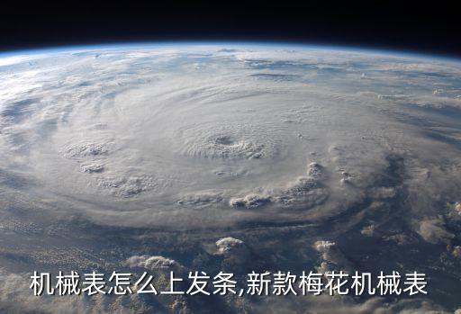 机械表怎么上发条,新款梅花机械表