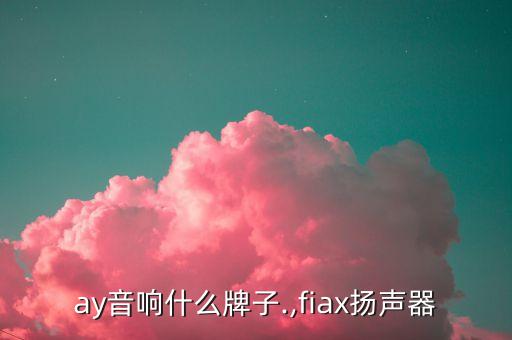 feay音响什么牌子.,fiax扬声器