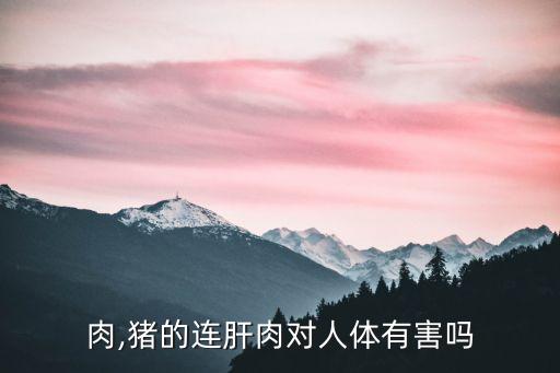 肉,猪的连肝肉对人体有害吗