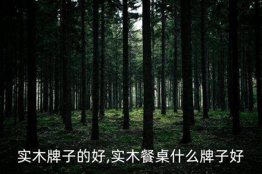 实木牌子的好,实木餐桌什么牌子好