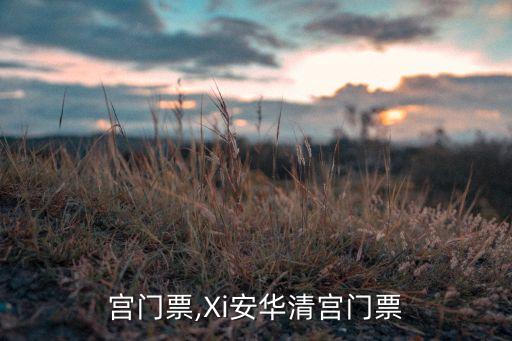 华清宫门票,Xi安华清宫门票