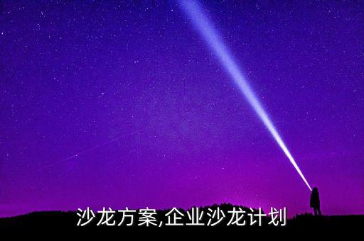 沙龙方案,企业沙龙计划