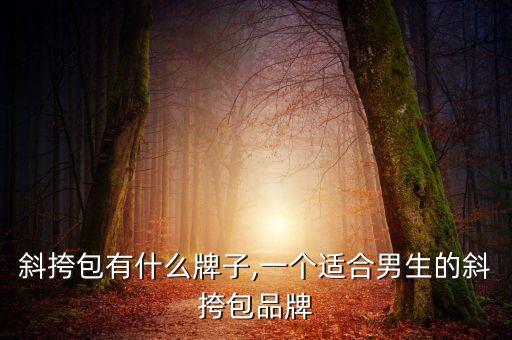 斜挎包有什么牌子,一个适合男生的斜挎包品牌