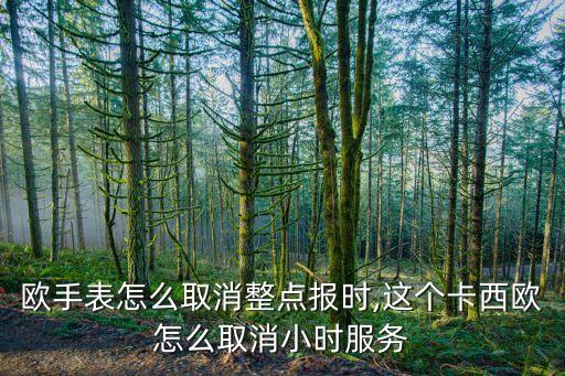 欧手表怎么取消整点报时,这个卡西欧怎么取消小时服务