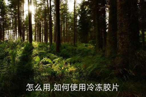 怎么用,如何使用冷冻胶片