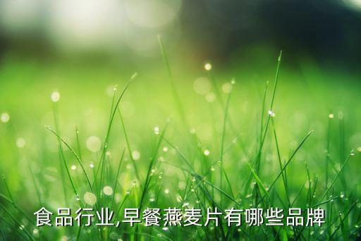 燕麦食品行业,早餐燕麦片有哪些品牌?