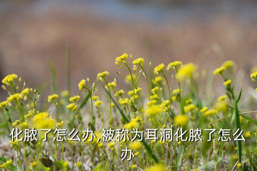 化脓了怎么办,被称为耳洞化脓了怎么办