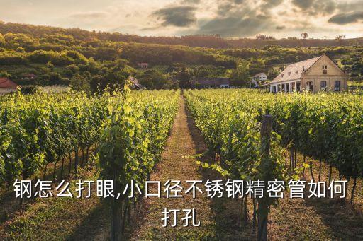 钢怎么打眼,小口径不锈钢精密管如何打孔