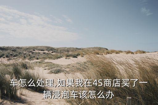 水泡车怎么处理,如果我在4S商店买了一辆浸泡车该怎么办?