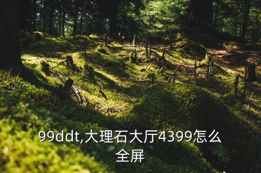 4399ddt,大理石大厅4399怎么全屏?