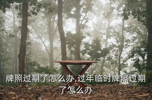 临时牌照过期了怎么办,过年临时牌照过期了怎么办