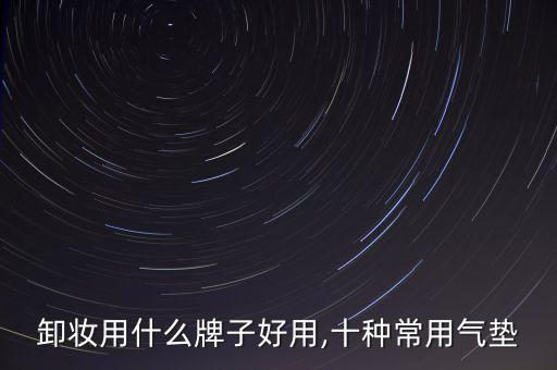 气垫卸妆用什么牌子好用,十种常用气垫