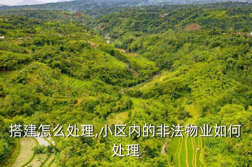 违规搭建怎么处理,小区内的非法物业如何处理?