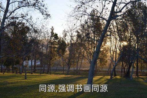 同源,强调书画同源