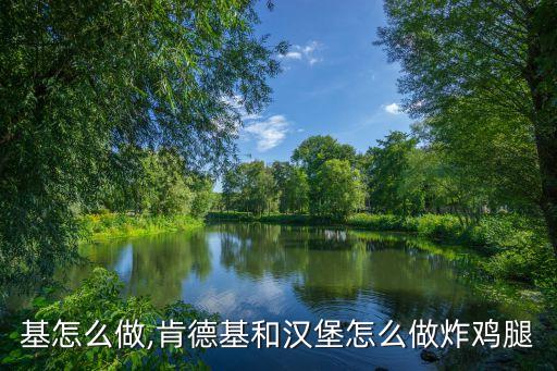 肯德基怎么做,肯德基和汉堡怎么做炸鸡腿