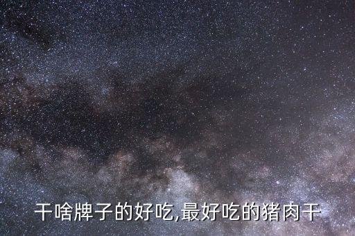 干啥牌子的好吃,最好吃的猪肉干