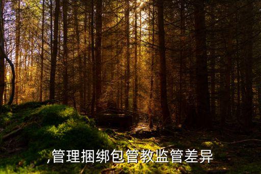 管教,管理捆绑包管教监管差异