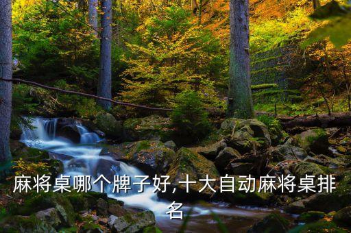 自动麻将桌哪个牌子好,十大自动麻将桌排名