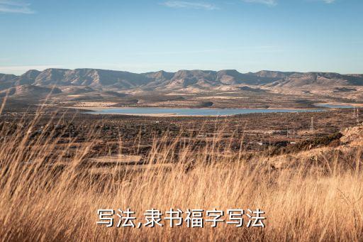 写法,隶书福字写法