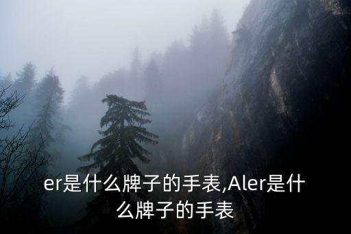 aier是什么牌子的手表,Aler是什么牌子的手表?