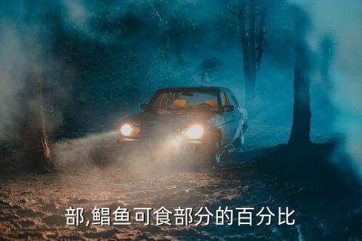 部,鲳鱼可食部分的百分比
