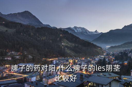 什么牌子的药对阳,什么牌子的les阴茎比较好?
