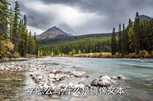 字怎么写,什么是镜像文本