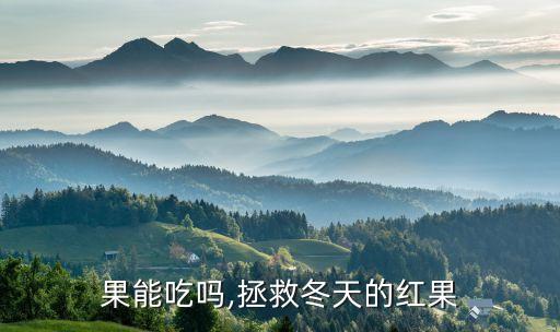 冬红果能吃吗,拯救冬天的红果