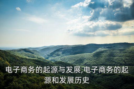 简述电子商务的起源与发展,电子商务的起源和发展历史