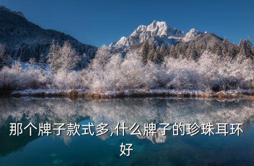 那个牌子款式多,什么牌子的珍珠耳环好