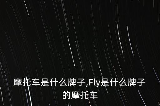 摩托车是什么牌子,Fly是什么牌子的摩托车